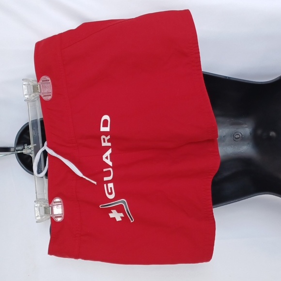 Red Nike swim shorts, Jr size medium - Picture 2 of 4